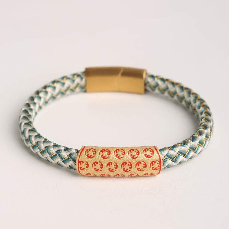 Glücksarmband „Red String“ 16 cm mit Diamantknotenschnalle