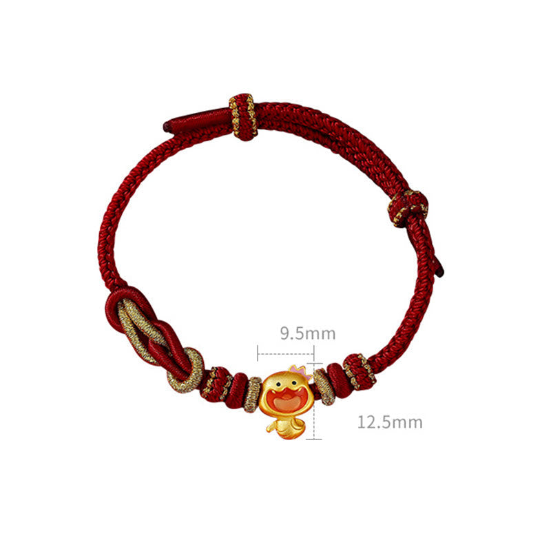 Red String 925 Sterling Silber Schlangenstärke-Armband