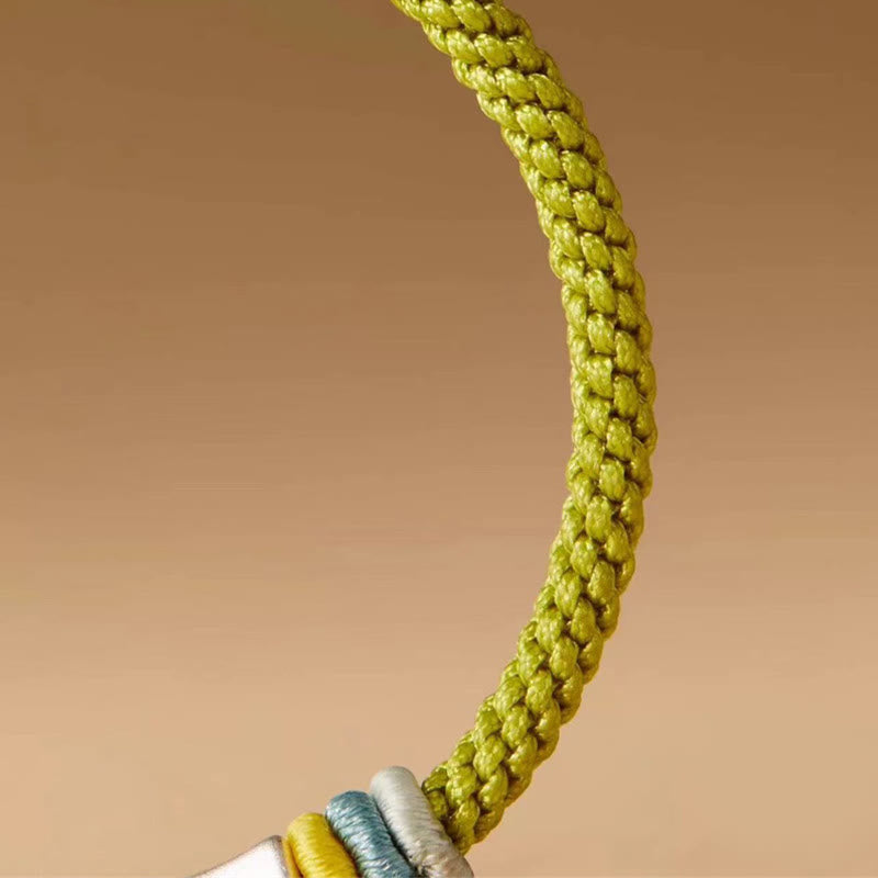 Red String 999 Sterling Silber Bambus Erleuchtungsarmband