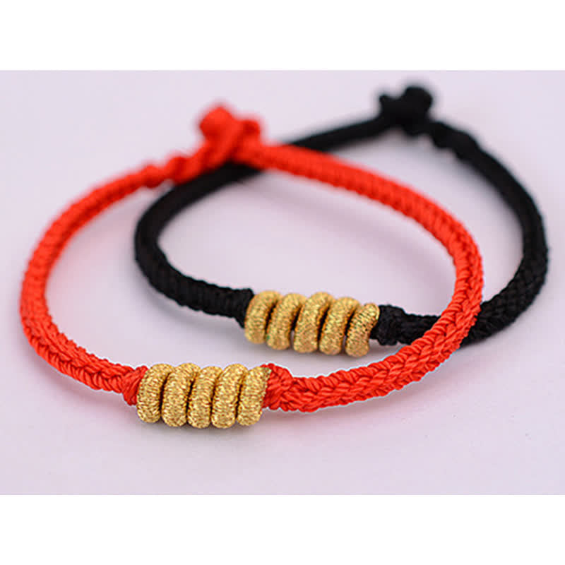 Rotes Armband mit Glücks- und Krafteffekt | Handgemachte chinesische Knoten
