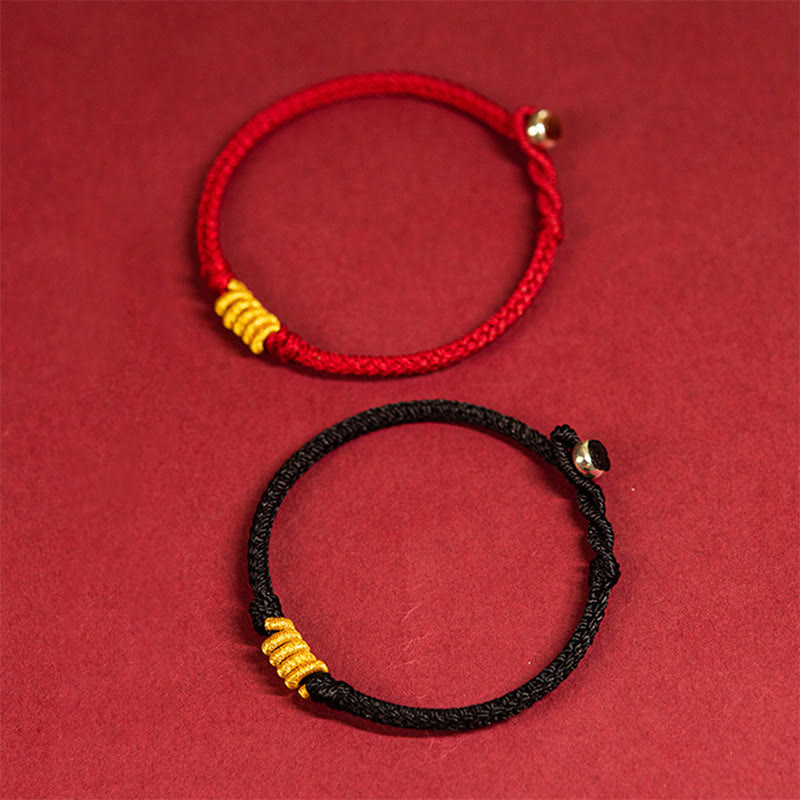 Rotes Schutzarmband mit King Kong-Knoten für Glück