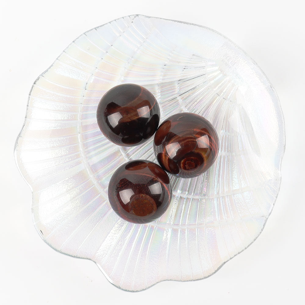 Red Tiger Eye Crystal Sphere 1.3 Inch for Energy Balance