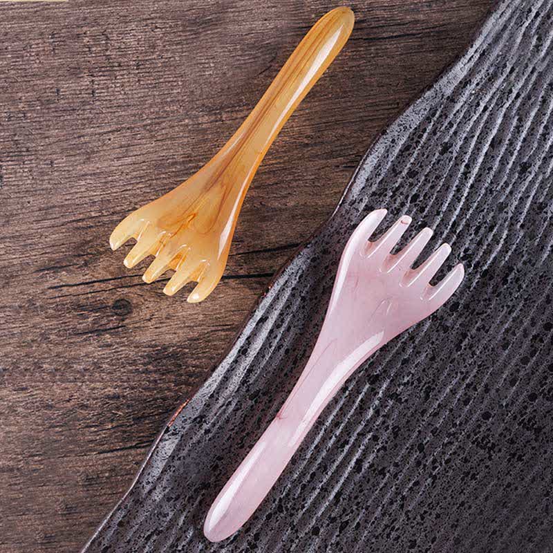 Gua Sha-Massagekamm aus Harz für Hautelastizität und -heilung