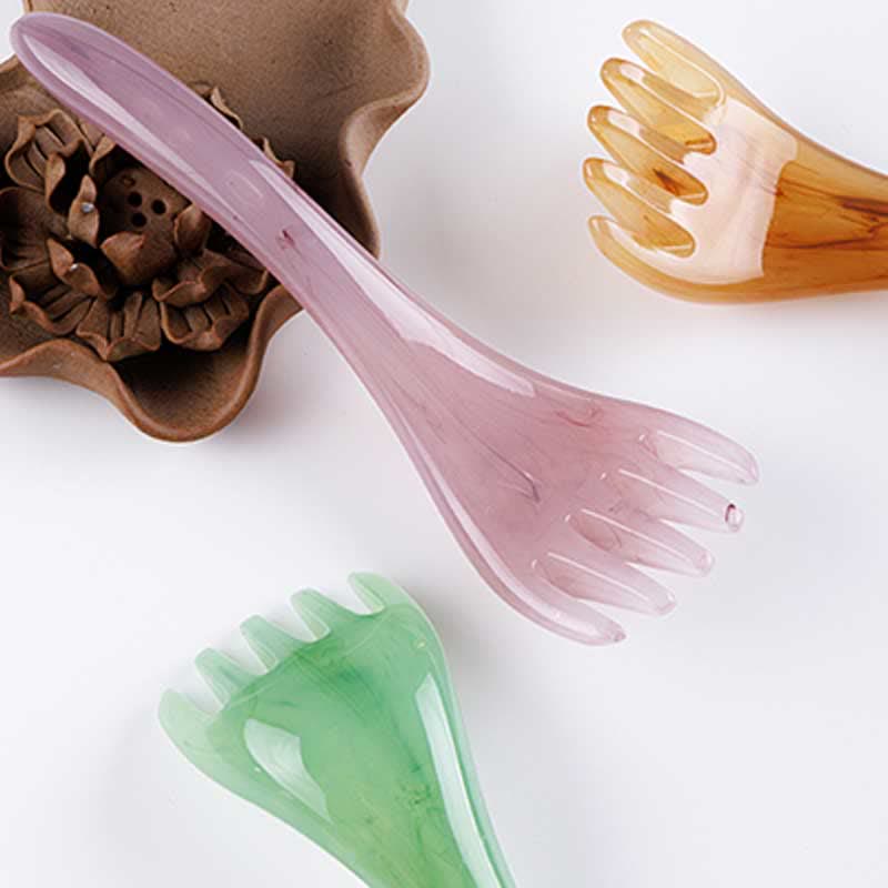 Gua Sha-Massagekamm aus Harz für Hautelastizität und -heilung