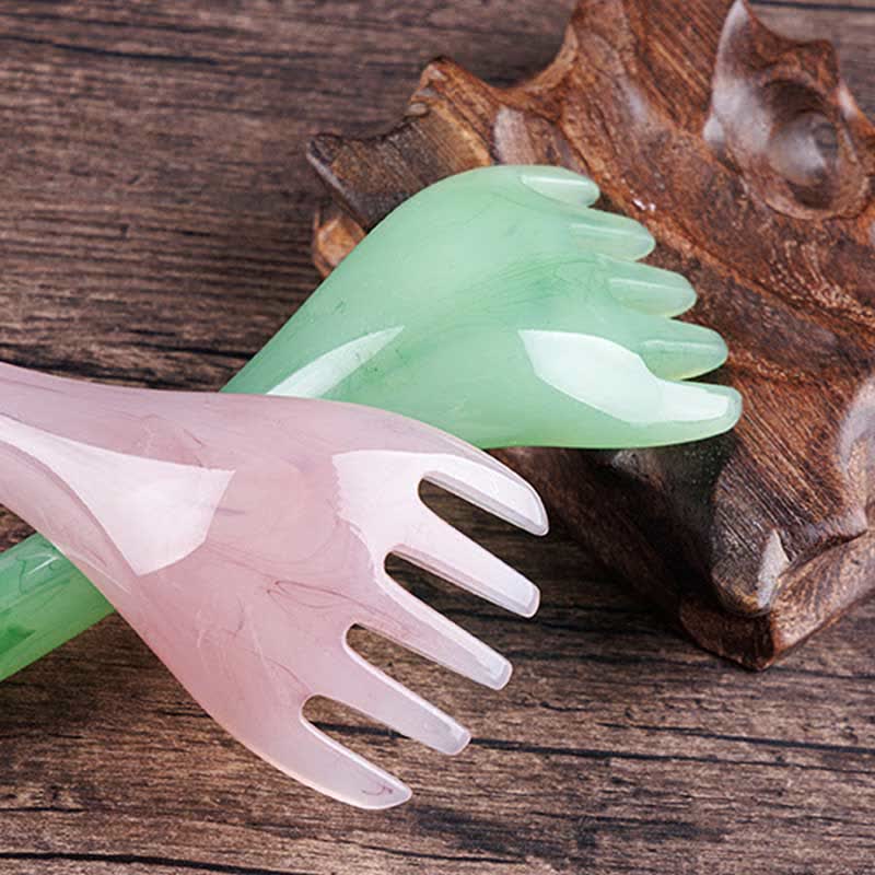Gua Sha-Massagekamm aus Harz für Hautelastizität und -heilung