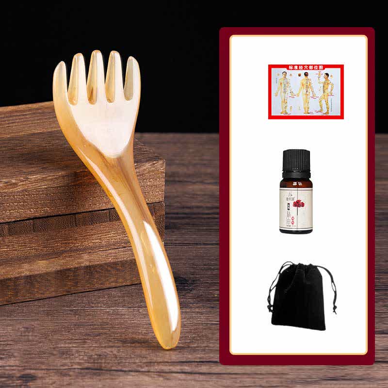 Gua Sha-Massagekamm aus Harz für Hautelastizität und -heilung