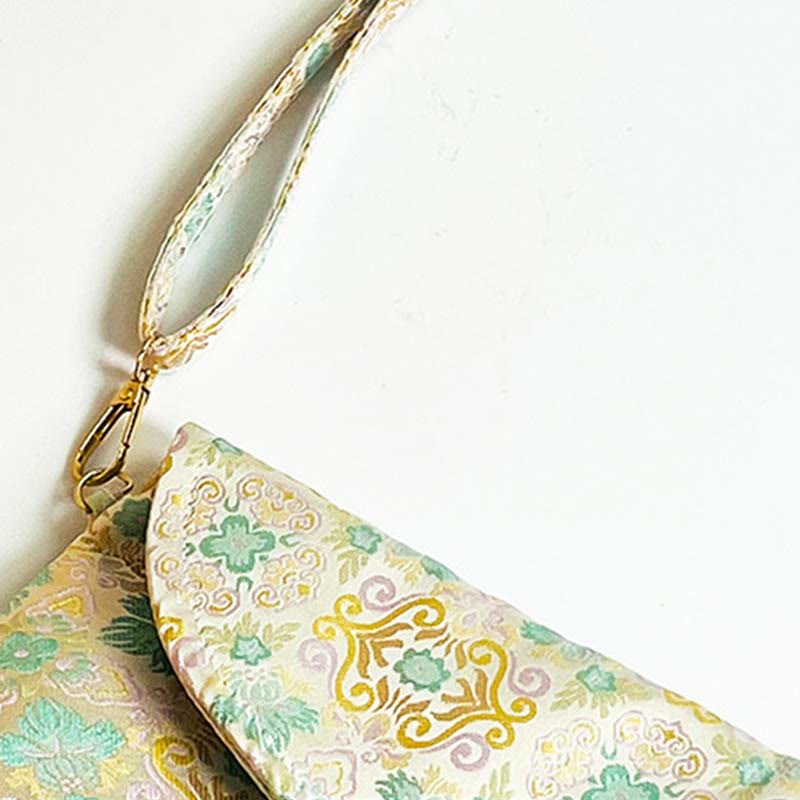 Retro-Umhängetasche aus Polyester-Baumwolle mit Blumenmuster im Bohemian-Stil
