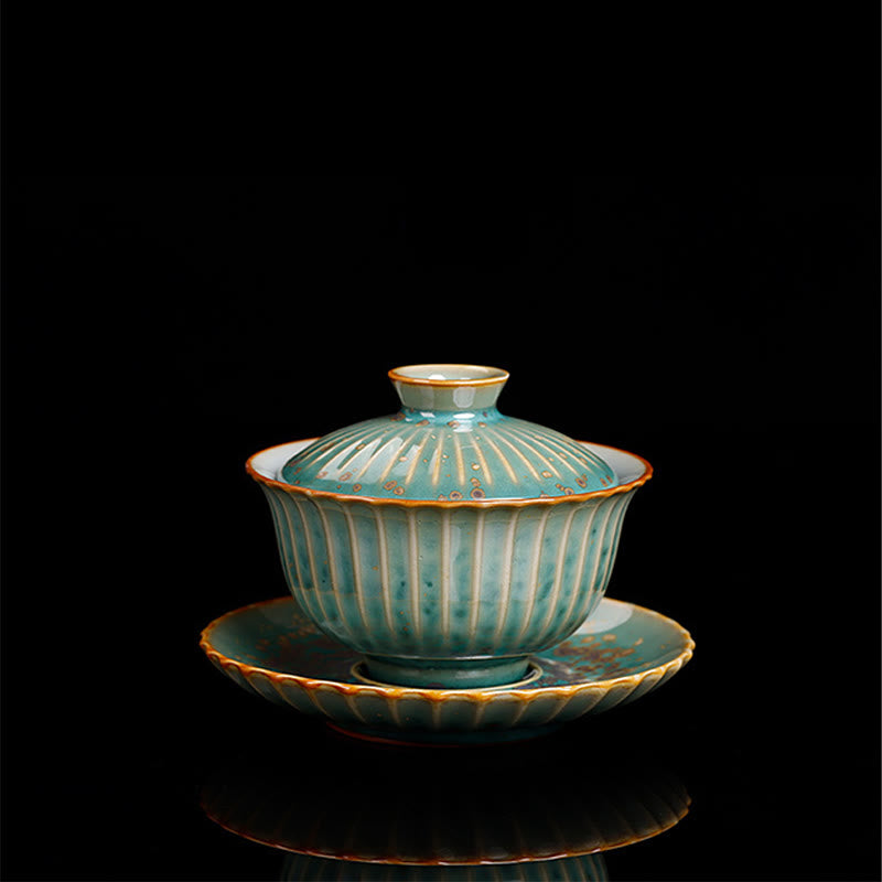 Retro-Glasurofen-Wechsel-Keramik-Gaiwan-Teetasse 150 ml