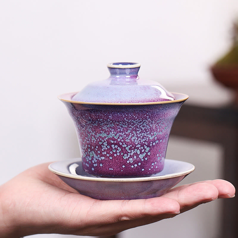 Retro-Glasurofen-Wechsel-Keramik-Gaiwan-Teetasse 150 ml