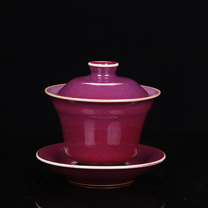 Retro-Glasurofen-Wechsel-Keramik-Gaiwan-Teetasse 150 ml