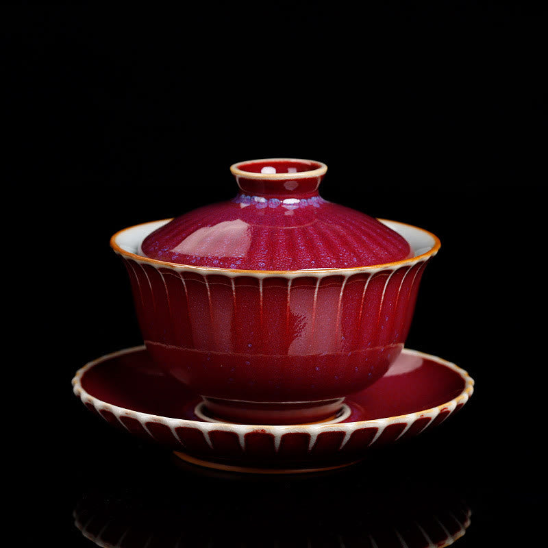 Retro-Glasurofen-Wechsel-Keramik-Gaiwan-Teetasse 150 ml