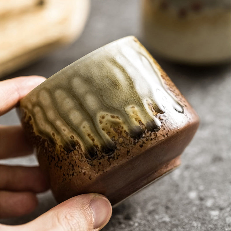 Retro-Kiln-Change-Keramik-Kaffeetasse, 200 ml