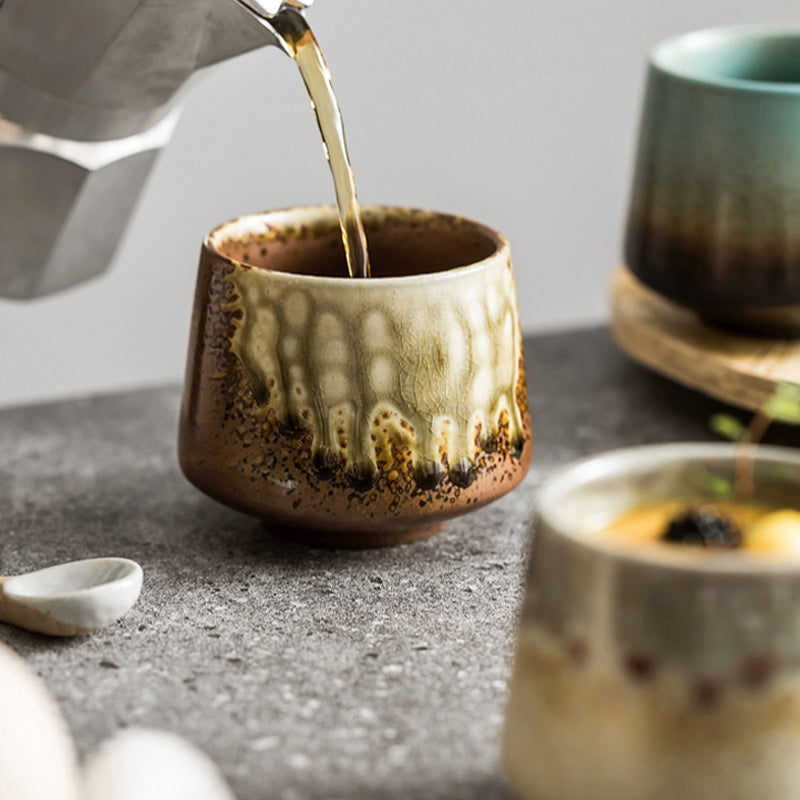 Retro-Kiln-Change-Keramik-Kaffeetasse, 200 ml