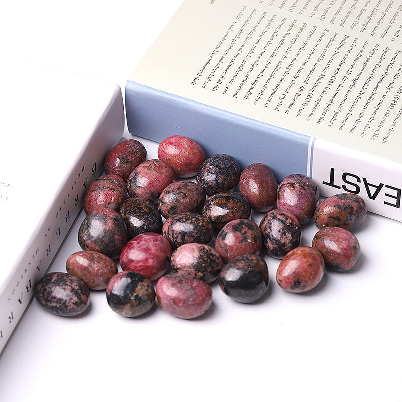 Rhodonite Tumbled Stones 2.5-3.5cm Emotional Healing Crystals