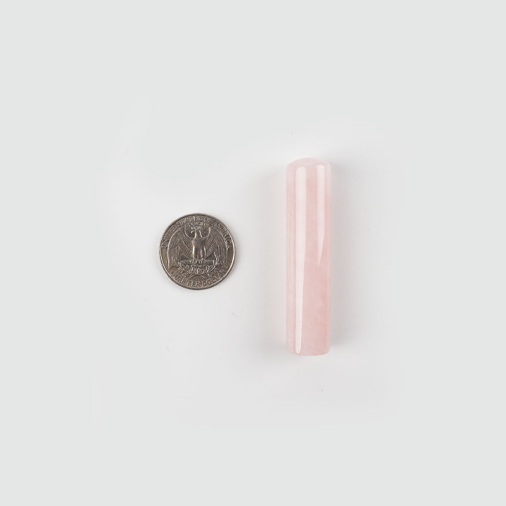 Rose Quartz 2.35" Crystal Wand for Healing Rituals