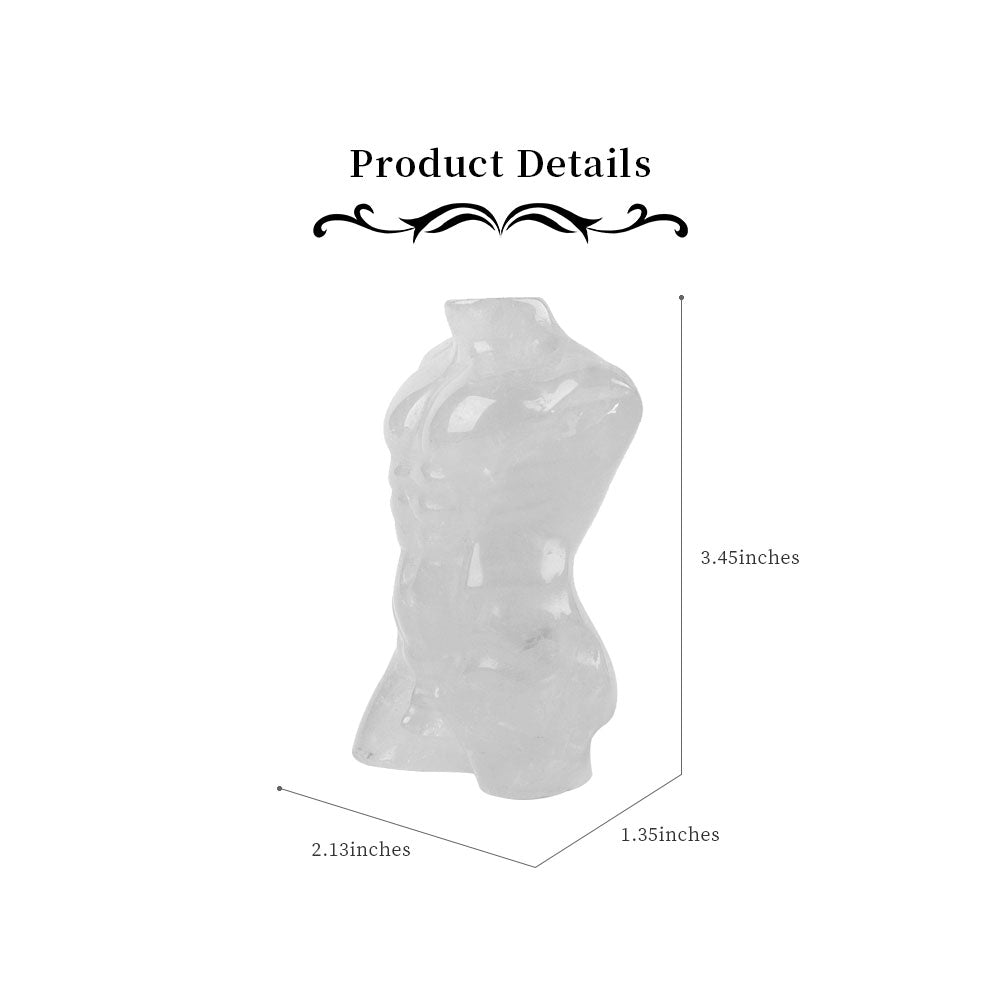 Rose Quartz Crystal Figurine 3.45in Healing Sculpture