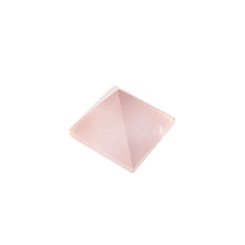 Rose Quartz Crystal Pyramid Carving 1.15 inches Healing