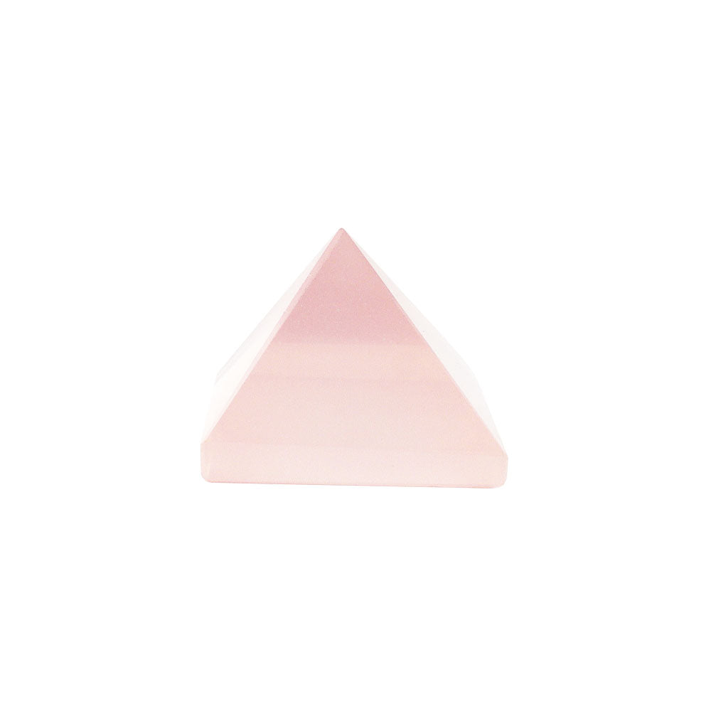 Rose Quartz Crystal Pyramid Carving 1.15 inches Healing