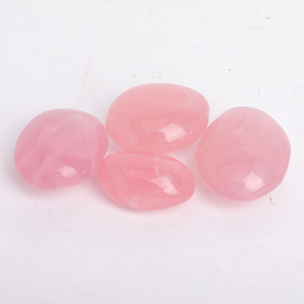 Rose Quartz Palm Stone 1.5-2.1 Inch Healing Crystal