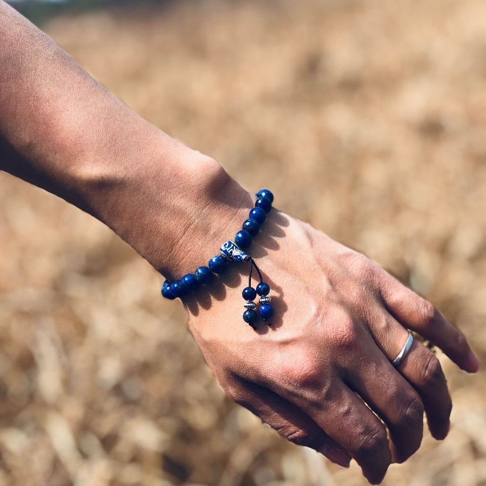 Königsblaues Lapislazuli-Armband für innere Balance