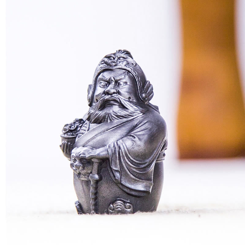 Rostversion Literarischer Gott des Reichtums Eisenpulverstatue