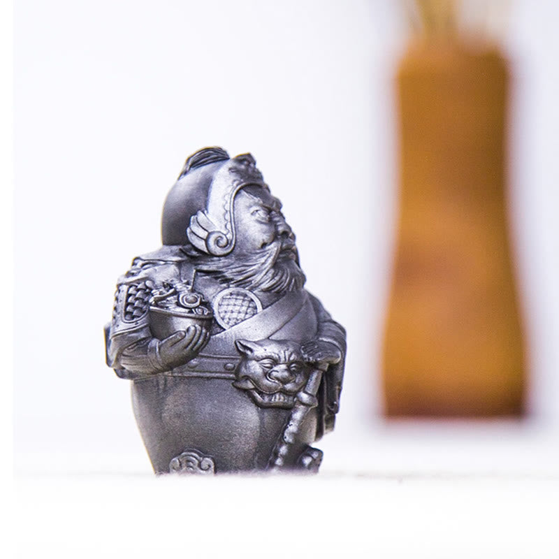 Rostversion Literarischer Gott des Reichtums Eisenpulverstatue