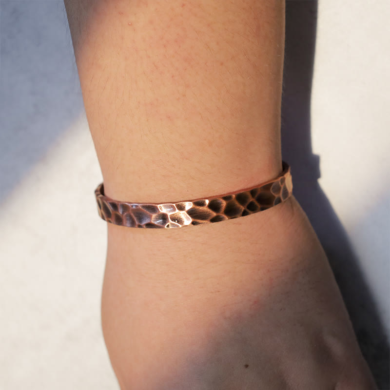 Rustikales Kupfer Balance Magnetisches verstellbares spirituelles Armband