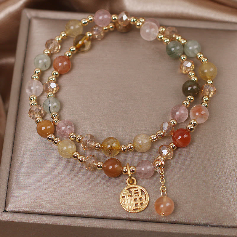 Armband aus Rutilquarz für Glück und Schutz