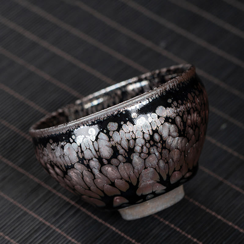 Sakura Jianzhan Keramik-Teetasse, 140 ml, Kirschblüten-Design