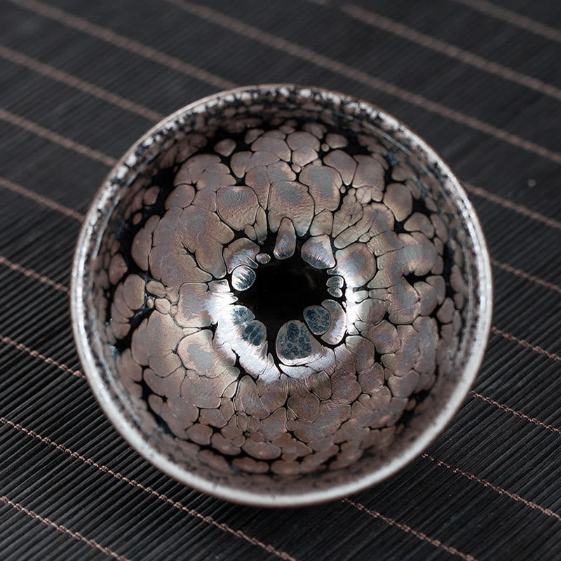 Sakura Jianzhan Keramik-Teetasse, 140 ml, Kirschblüten-Design