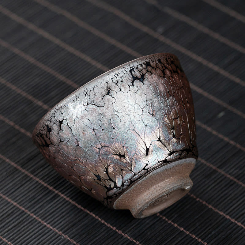 Sakura Jianzhan Keramik-Teetasse, 140 ml, Kirschblüten-Design