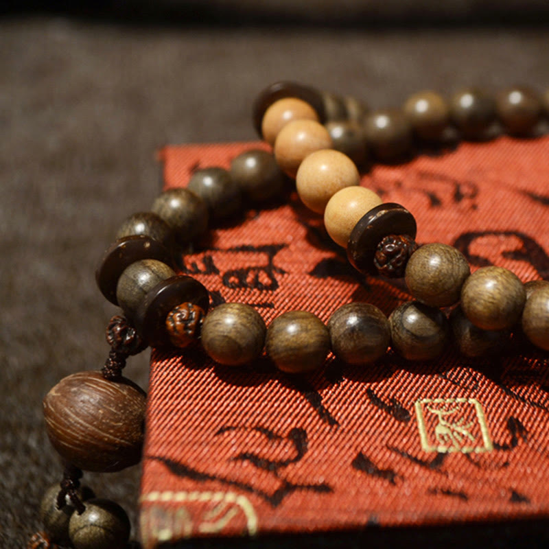 Sandelholz Schutz Charm Mala Armband 8mm Meditation