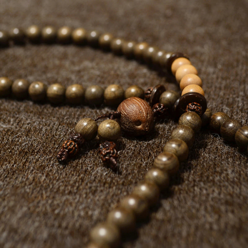 Sandelholz Schutz Charm Mala Armband 8mm Meditation