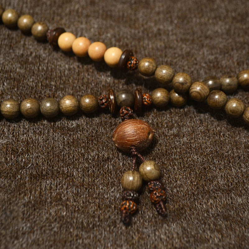 Sandelholz Schutz Charm Mala Armband 8mm Meditation
