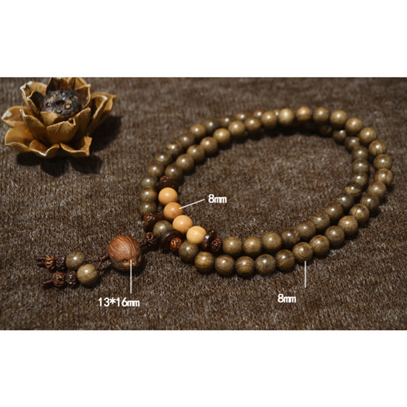 Sandelholz Schutz Charm Mala Armband 8mm Meditation