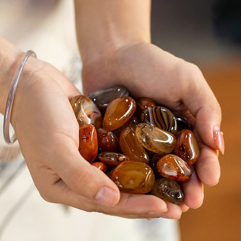 Sardonyx Positive Energie Schlüsselanhänger für Harmonie