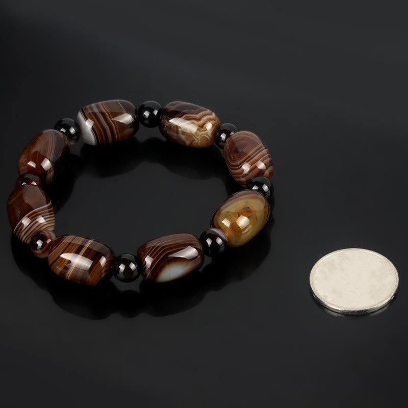 Sardonyx Spirituelles Armband für Mut &amp; Glück Unisex
