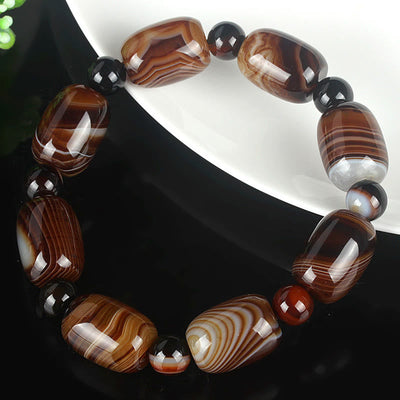 Sardonyx Spirituelles Armband für Mut & Glück Unisex