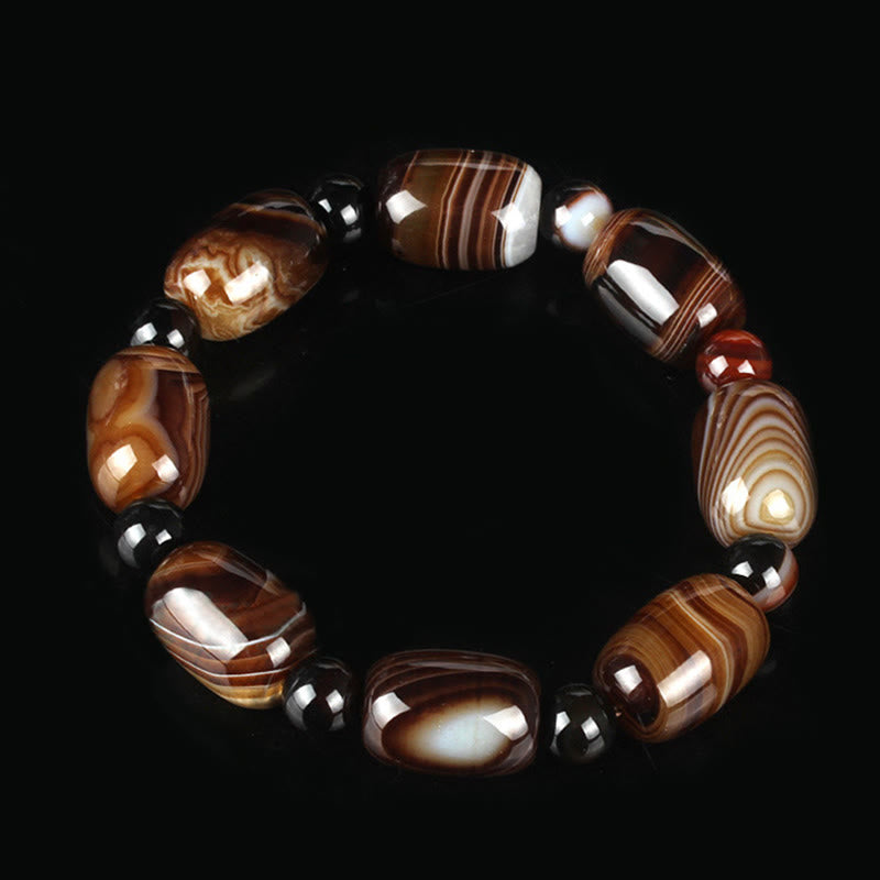 Sardonyx Spirituelles Armband für Mut &amp; Glück Unisex