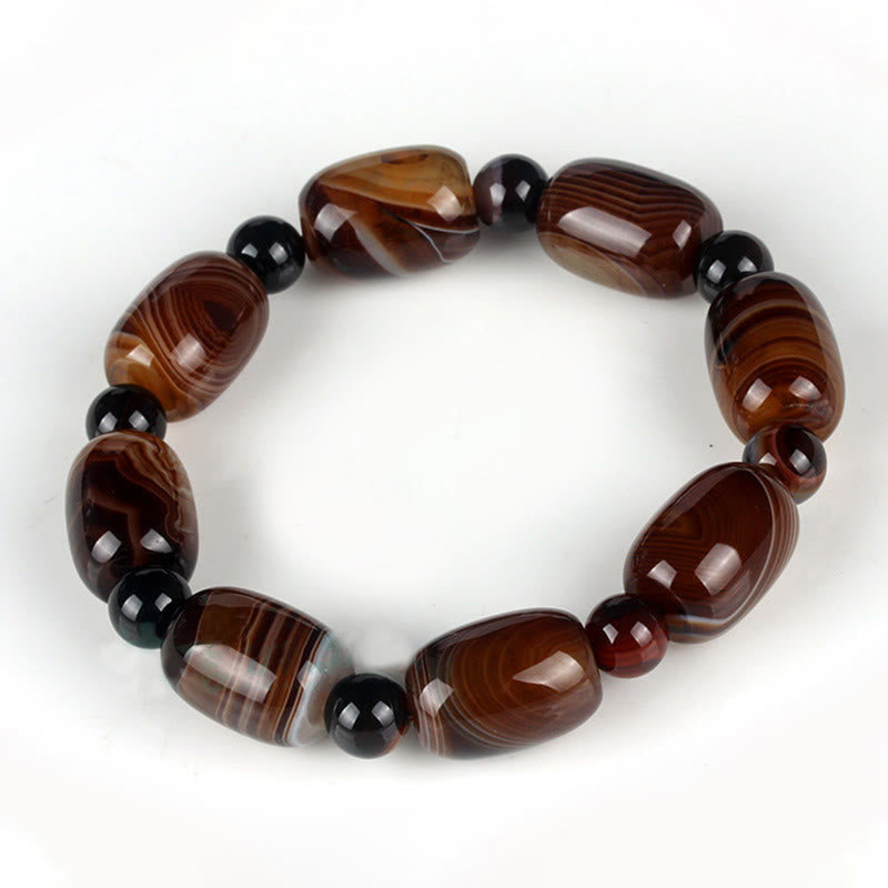 Sardonyx Spirituelles Armband für Mut &amp; Glück Unisex