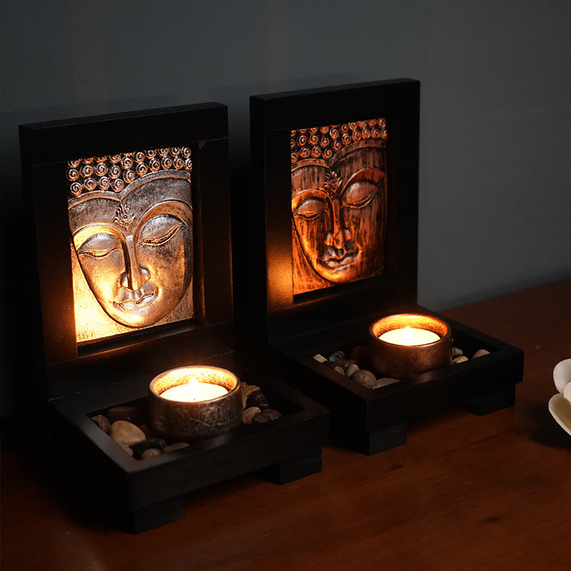 Ruhige Buddha-Statue für das Gebet zu Hause | Mitgefühl &amp; Zen