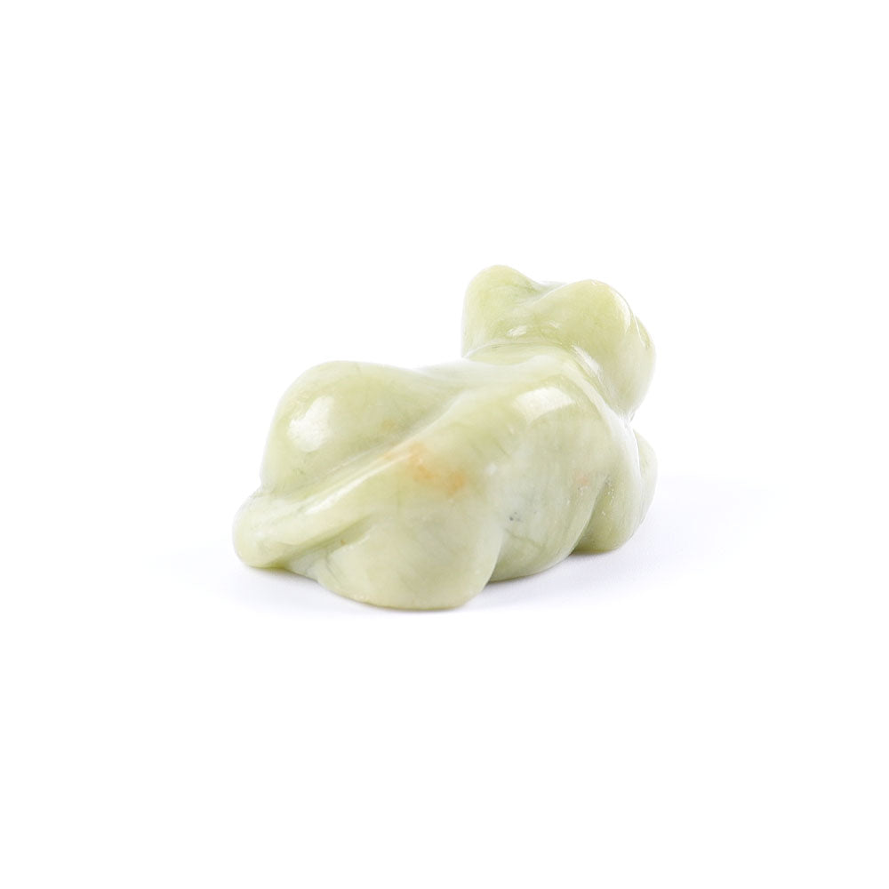 Katzenfigur aus Serpentinkristall, 3,8 cm, Heildekor