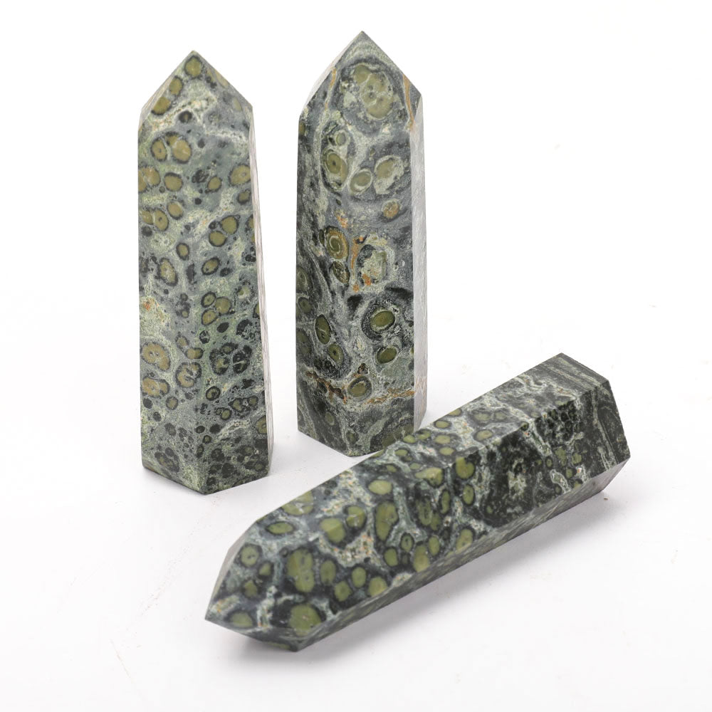Set of 3 Polished Kambaba Crystal Points 3-3.5 inch Healing