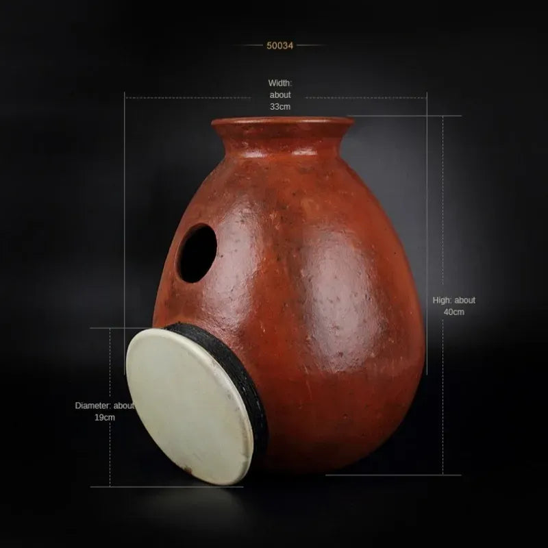 Schaffell-Udu-Trommel für Meditation und Klangübungen