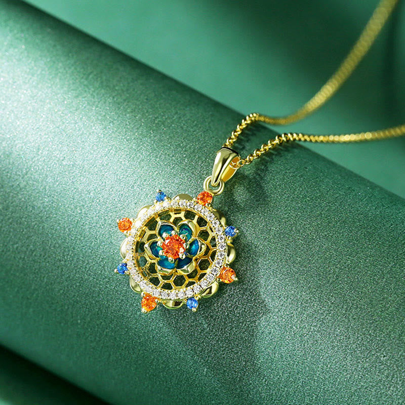 Silberne Lotusblüten-Halsketten für Neuanfang und Erleuchtung