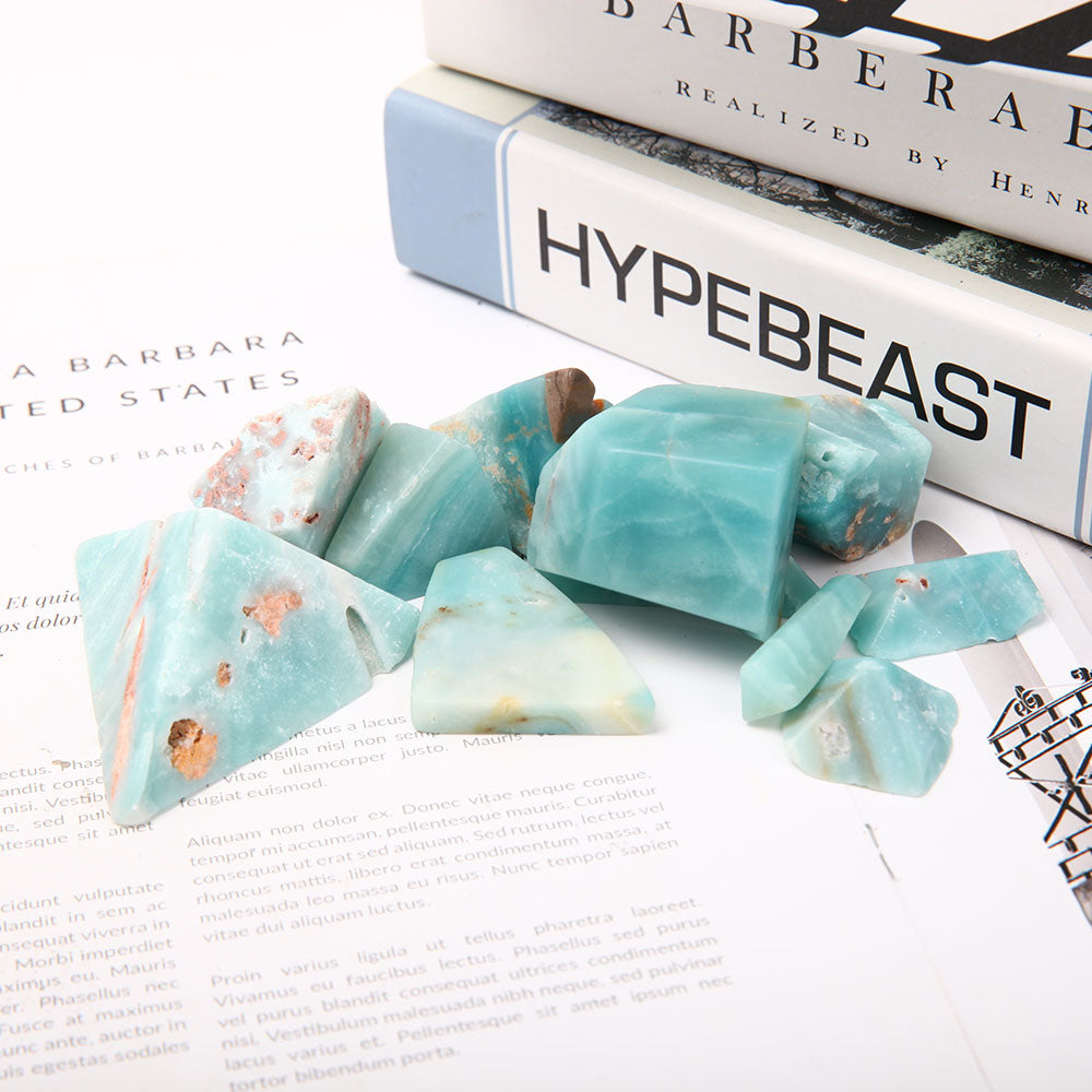 Himmelblaue Rohkristallbrocken 0,5 kg zur Heilung