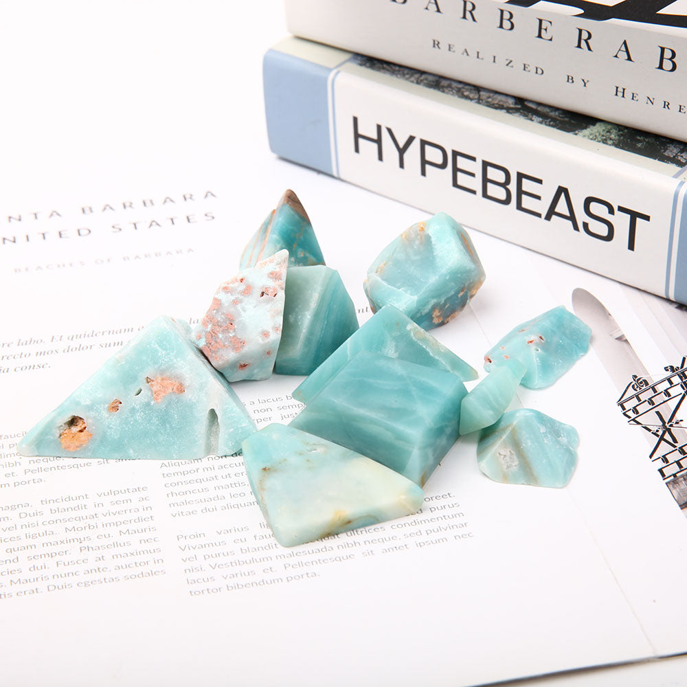 Himmelblaue Rohkristallbrocken 0,5 kg zur Heilung