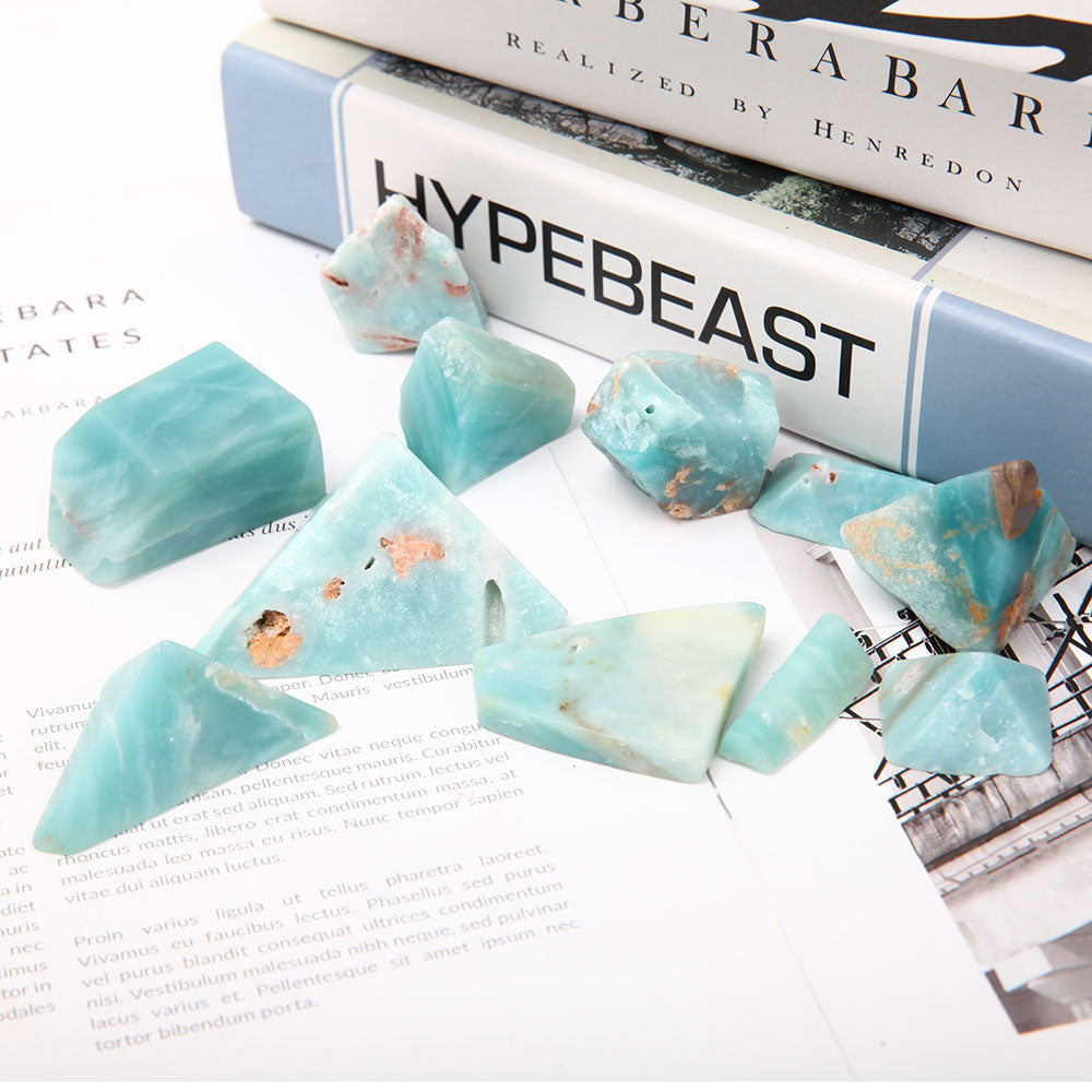 Himmelblaue Rohkristallbrocken 0,5 kg zur Heilung