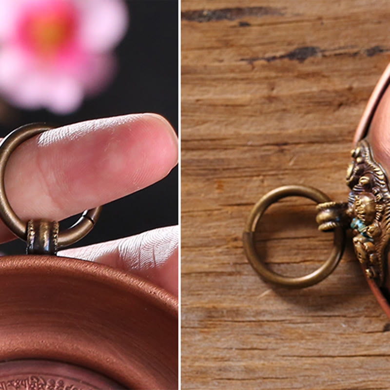 Kleiner Gebetsaltar aus Kupfer für Rituale im heiligen Raum