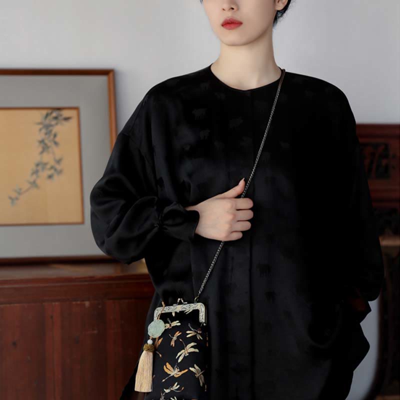 Kleine Umhängetasche mit Metallkette und Libelle | Yogataschen